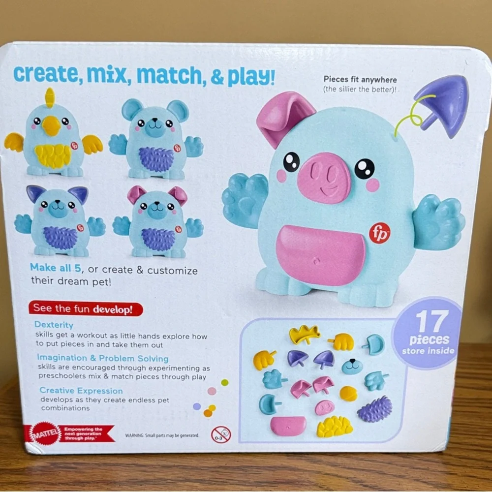 Fisher-Price FP Pets Mix & Match Pet in Aqua New in Sealed Package